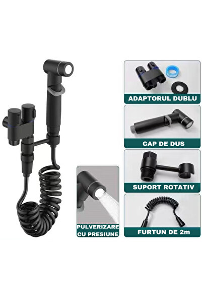 RARINCARE Set Dus Negru Mat RARINCARE