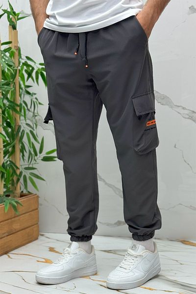 WAFRA Ανδρικό Jogger Cargo Parachute Pantalon με τσέπες (Slim Fit)