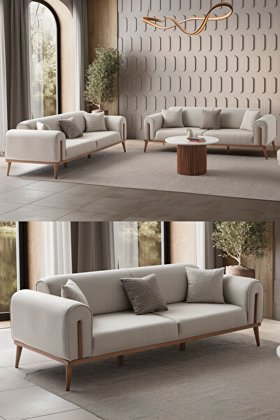 EDSY HOME Riva 3+3 Koltuk Takımı Krem