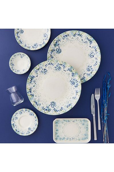Güral Porselen Camelia 30 Pieces - 6 Person Bone Breakfast Set 2976