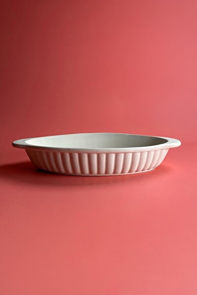 Ref-San Oval Fırın Kabı - Seramik Bisküvi (Ham Ürün)