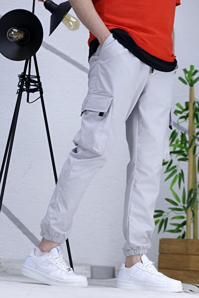 WAFRA Чоловічі джоггер-штани з кишенями та парашутним кроєм (вузький крій)