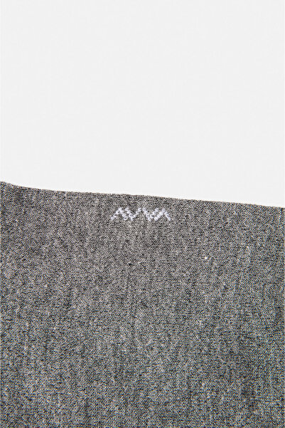 Avva Мъжки сиви обикновени бамбукови чорапи E008501