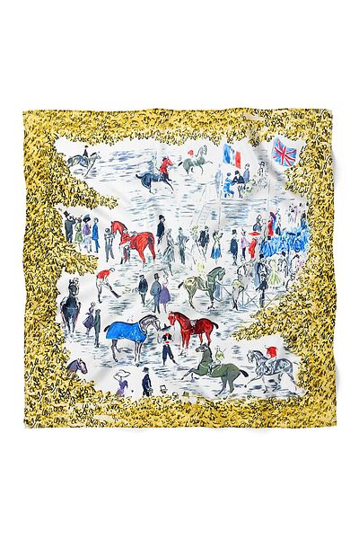 nehir eşarp Horse & Jockey Pattern Scarf Bandana 50X50 cm