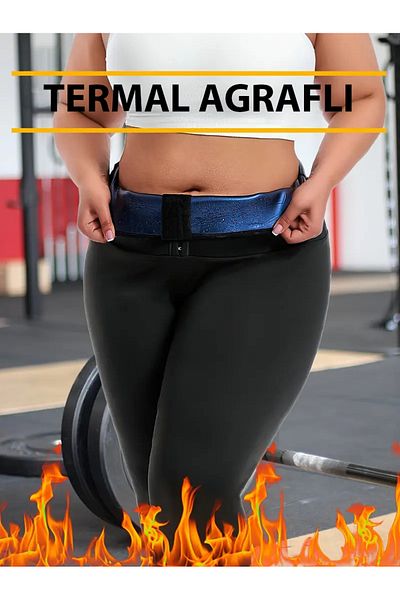 SAUNA SUIT Extra High Waist 3 Stage Agraphed Maximum Terleten Thermal Corset Tights
