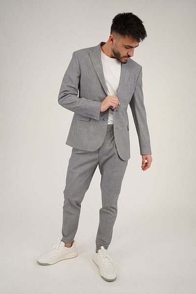 IOS - Innovation of suiting Grey Jacket - Ios By Maica - Light Grey, 44