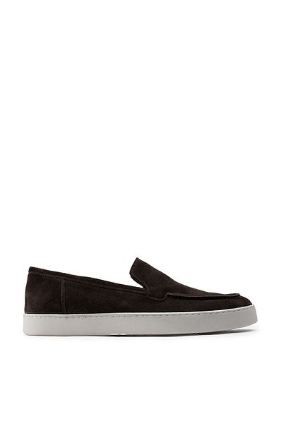 Deery Genuine Suede Brown Loafer Men's Shoes
