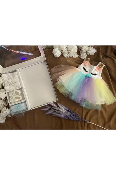 Genel Markalar 0-3 Ay Kız Bebek Mevlüt Takımı 4 Parça Elbise Özel Gün Mevlüt ...