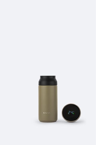 Avva Men's Khaki Sport 100% Steel Thermos 350 ml B 009910