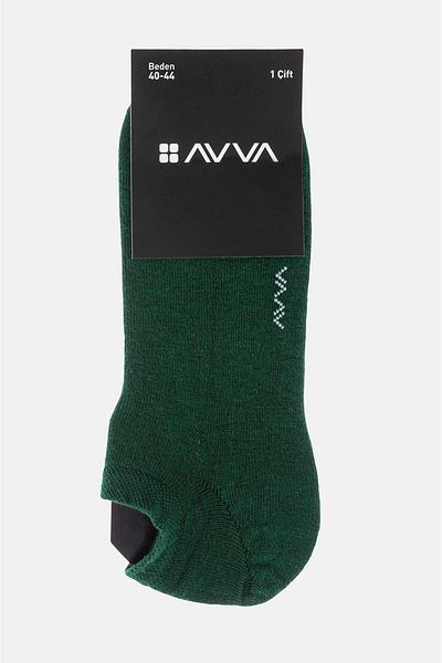Avva Мъжки зелени памучни чорапи B 008553