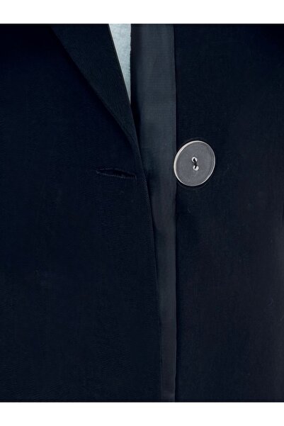 MİHRA STORE Yaren Διπλό Κουμπί Linda Twil Jacket-EL1889 Μαύρο