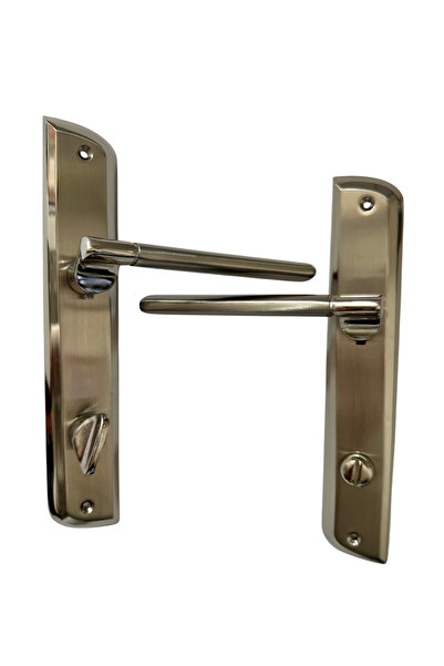 Hızır مقبض باب WC من النحاس النيكل الساتان (مجموعة واحدة - خلفي وأمامي) في ال...