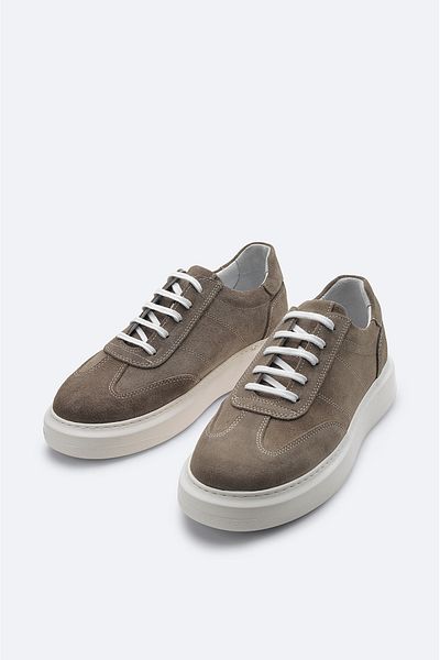 Avva Men'S Mink Color CaSual FlexiBle Sole Suede Leather ShoeS - B 008002