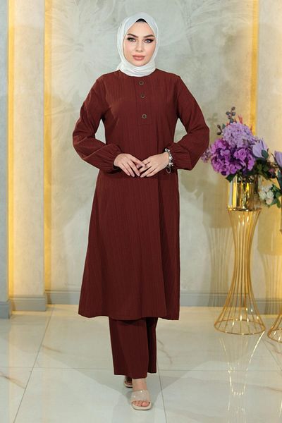 Herita Geknöpftes Hijab-Set