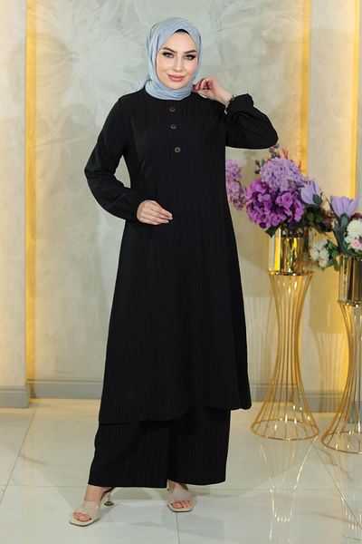Herita Geknöpftes Hijab-Set