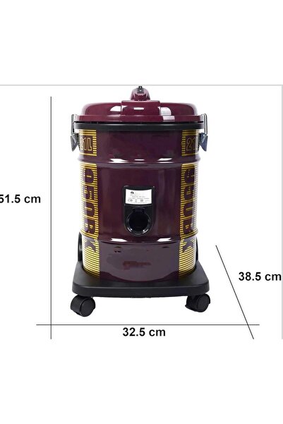 Generic Drum Vacuum Cleaner 2000W, Powerful Carpet & Floor Cleaning, 21L Tank Capacity, Extra Long Cord