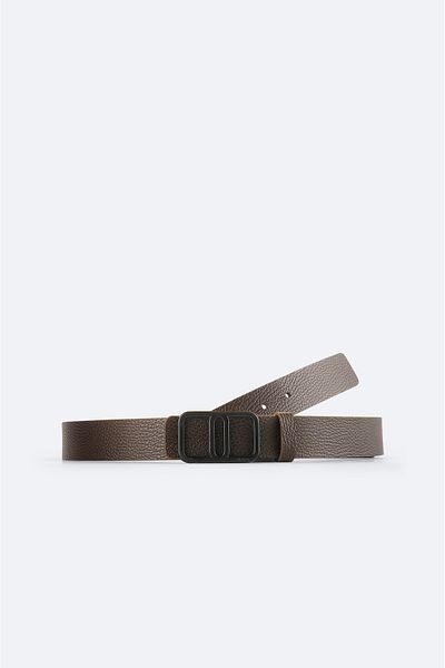 Avva Men's Brown 100% Leather Belt A51Y9308