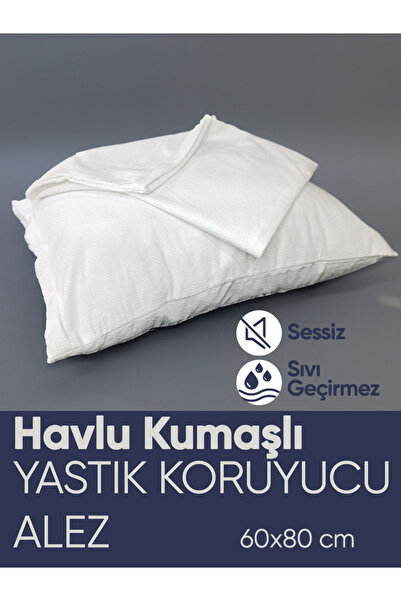 Piyes Home 2 'li Sıvı Geçirmez Fermuarlı Havlu Yastık Alezi 60 X 80