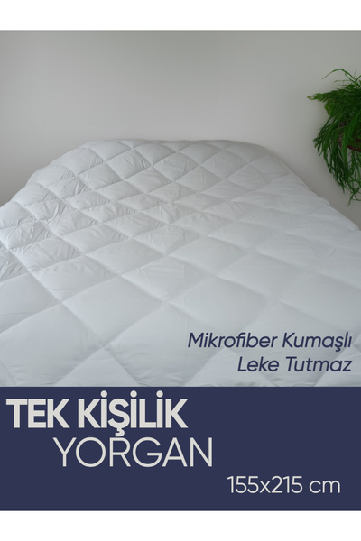 Piyes Home Mikrofiber Kumaşlı Tek Kişilik Yorgan 155 X 215
