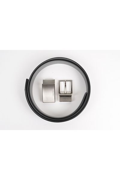 Calvin Klein Men's 4 in 1 Belt 11Ck 010010 -Brown-Grey