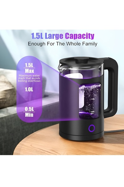 Generic Electric Kettle 1.5l – 1500w Fast Boil, Auto Shut-off, Safety Lock, Durable Hot Water Boiler
