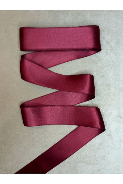 yörük tuhafiye 4 cm Burgundy Satin Ribbon 10 Meters a Ball,Satin,Seten, Ribbon,Ribbon 4 cm Wide Satin Ribbon