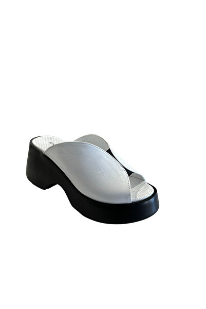 Castle Black 42614 Жіночі літні капці з натуральної шкіри, білі