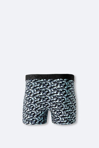Avva Indigo Patterned Flexible Cotton Men's Boxers - A41y9513