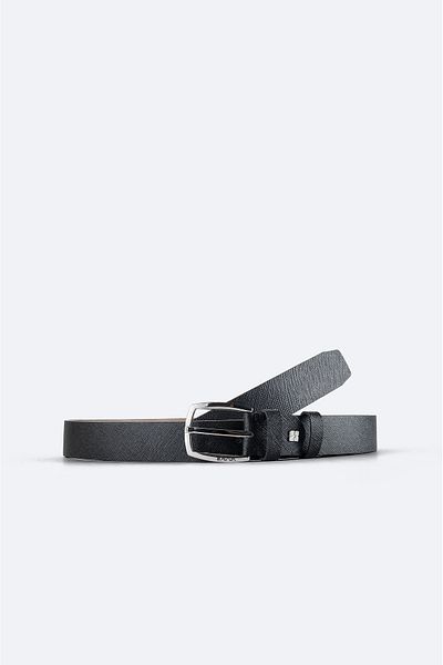 Avva Black 100% Leather Men's Belt - A41y9309