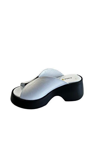 Castle Black 42614 Women's Genuine Leather Summers White