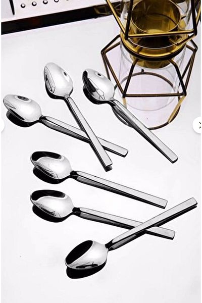 BuMeria 6 Pieces Luxury Spoon Stainless Steel Spoon, Tablespoon