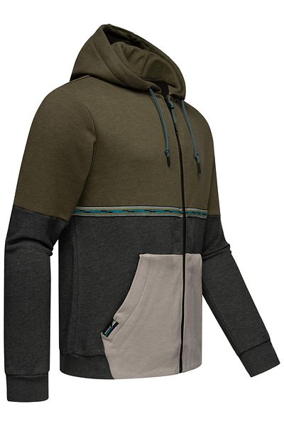 Ragwear Kapuzensweatjacke Blocky
