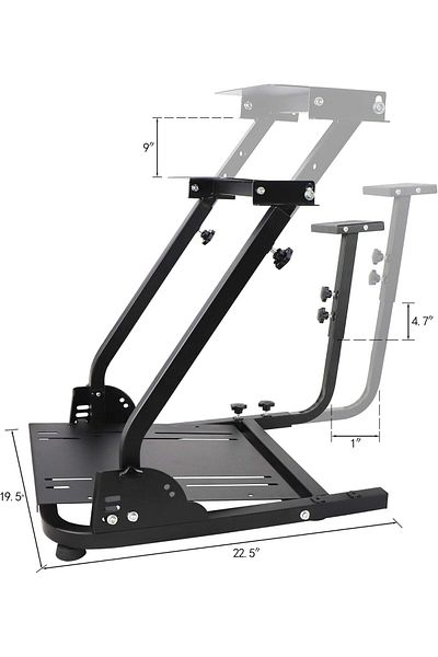 FlashHawk Foldable Racing Steering Wheel Stand for Logitech G25/G27/G29/G920/AG204 and Thrustmaster
