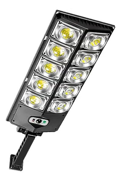 Generic Solar Street Light IP65 Outdoor Dusk to Dawn Pole Light with Remote Control Waterproof Ideal for Par
