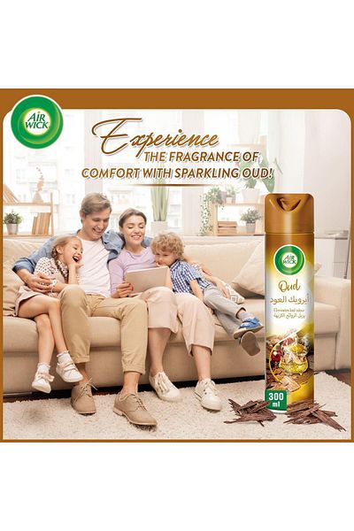 Air Wick Airwick Oud Aerosol Easy to Use Air Freshener 300 ml