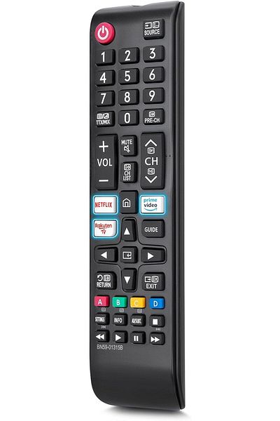 Bogadini Remote Control Compatible with Samsung Qled/suhd/uhd/hdr, Solar, Curved Screen, Black