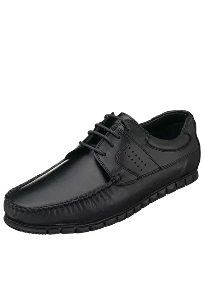 İriadam 45-46-47-48-49-50 Number Ag2018 Black Leather Large Size Rok Wide Mold