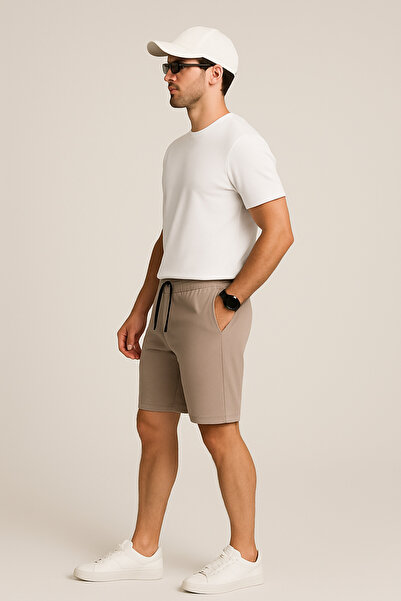 UOMOPARK 8024 Model Premium Summer Print Λεπτομερή σορτς