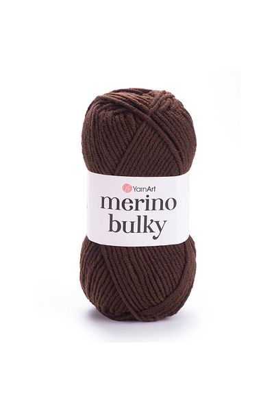 Yarnart Merino Bulky - Πλεκτό Χέρι Νήμα Κόκκινο Καφέ-3067