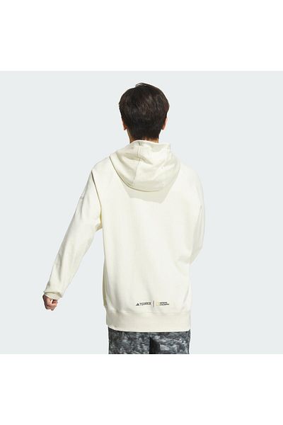 adidas Ανδρικό φούτερ adidas Natgeo Gfx Hdy - IS9523-E Λευκό