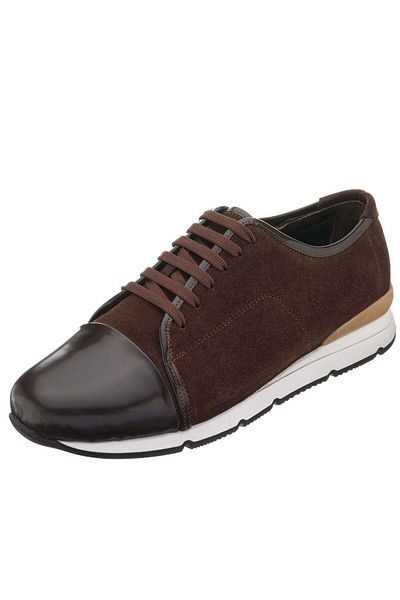 İriadam G80121 Brown Suede Large Size Men's Leather Shoes in Numbers 45-46-47-48-49-50