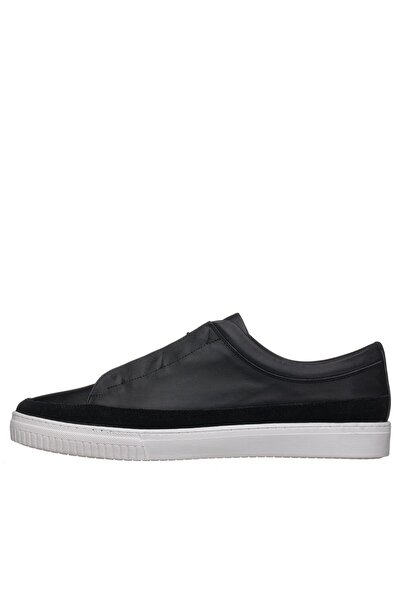 İriadam 45-46-47-48-49-50 Numara Kadir-03 Siyah Deri Büyük Numara Erkek Spor Ayakkabısı Rahat Geniş Kalıp Şı