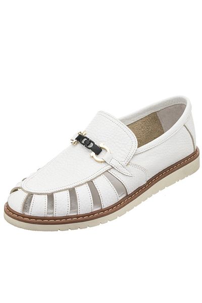 İriadam 45 - 46 - 47 - 48 - 49 - 50 Ag2021 White Thermo Base 4 Seasons Usable Large Size Calf Leather
