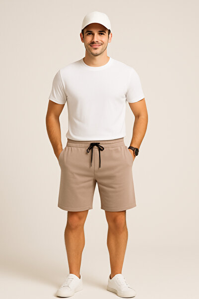 UOMOPARK 8024 Model Premium Summer Print Λεπτομερή σορτς