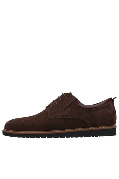 İriadam Ag4296 Brown Suede Large Size Men's Shoes in Numbers 45,46,47,48,49,50