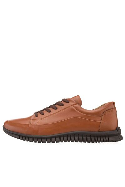 İriadam 45 - 46 - 47 - 48 -49 - 50 G1053461 Tan Rubber Sole Large Size Calfskin Comfortable Wide Fit Men's
