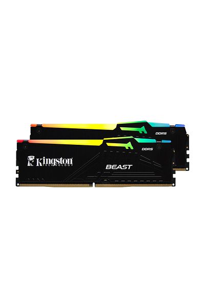 Kingston Beast Kf560C30Bbeak2-32Tr Rgb 32Gb (2X16) Ddr5 6000Mhz Cl30 Black Gaming Ram (Memory)