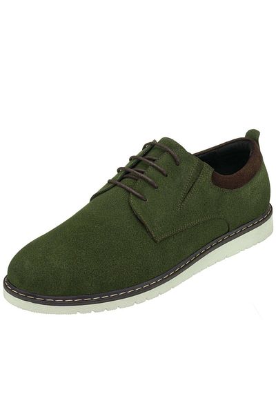 İriadam Ag4296 Khaki Suede Large Size Men's Shoes in 45,46,47,48,49,50 Numbers