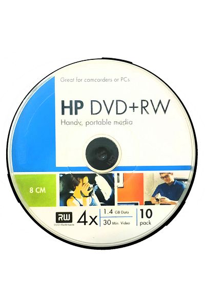 HP Mini DVD Read & Write 30 Minutes 8 cm 1.4 GB, 10 DVDs