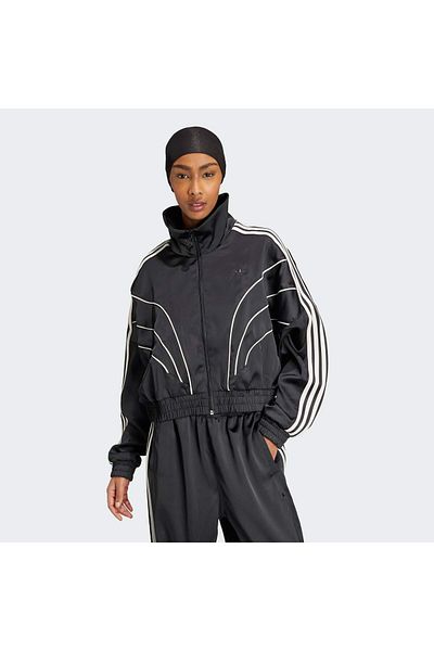adidas Jachetă neagră pentru femei Piping Iw5678